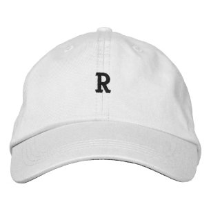Monogramm R-Buchstabe Symbol Initial gestickte Müt Bestickte Baseballkappe