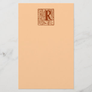 Monogramm R stationär Briefpapier