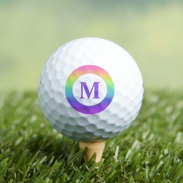Monogramm Rainbow Golfball (Insitu T-Shirt)