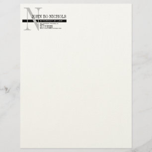 Monogramm-Rechtsanwalts-Briefkopf Briefkopf