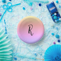 Monogramm-Regenbogenfarben Personalisiert