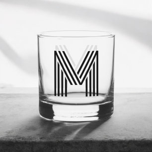 Monogramm Retro Simple Whiskyglas