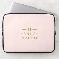 Monogramm Rosa | Elegantes Gold Minimalistisch