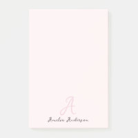 Monogramm Rosa | Moderne Minimalistische Weibchen