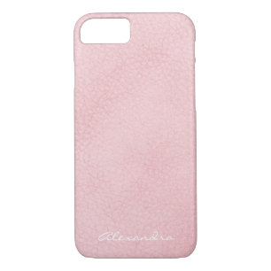 Monogramm-rosa Rosen-GoldImitat-Leder Case-Mate iPhone Hülle