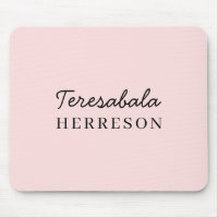 Monogramm Rosé Modern Minimalist Feminines Styl