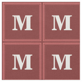 Monogramm rot stoff