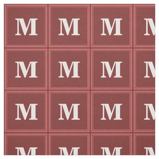 Monogramm rot stoff (Muster)