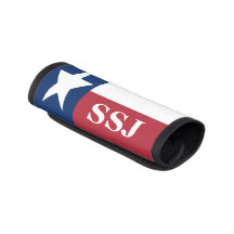 Monogramm, Rot, Weiß, Blau, Texas