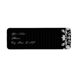 Monogramm-Rücksendeadresse für Gothic-Rahmen