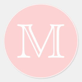 Monogramm Runder Aufkleber