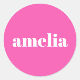 Monogramm Runder Aufkleber