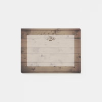 Monogramm| Rustikaler Holzausblick