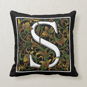 Monogramm S Farbkissen Kissen