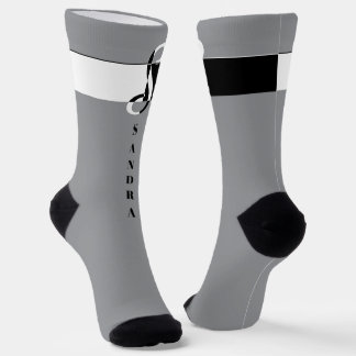 "Monogramm S" Socken