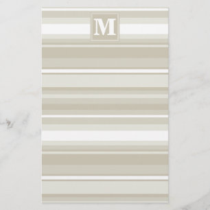 Monogramm Sandsteinstreifen Briefpapier