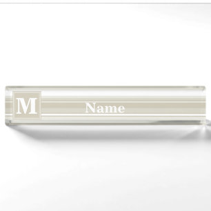 Monogramm Sandsteinstreifen Namensplakette