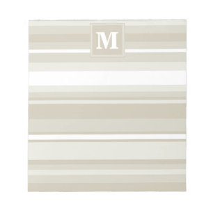 Monogramm Sandsteinstreifen Notizblock