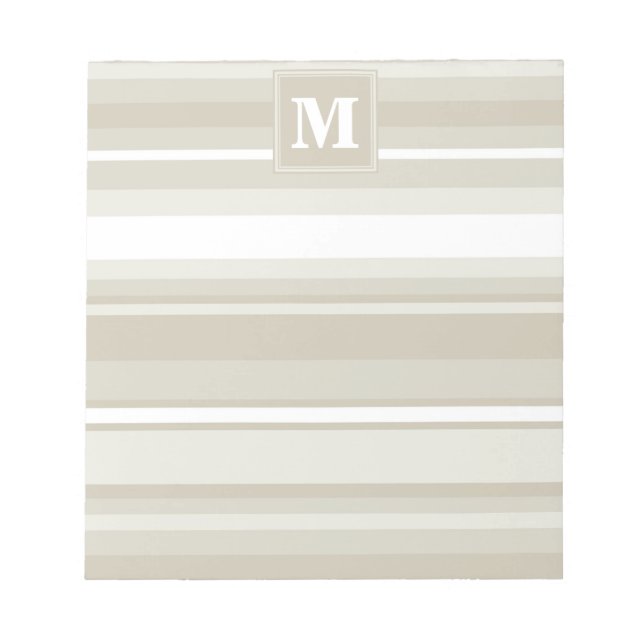 Monogramm Sandsteinstreifen Notizblock (Vorderseite)