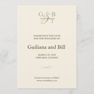 Monogramm Save the Date