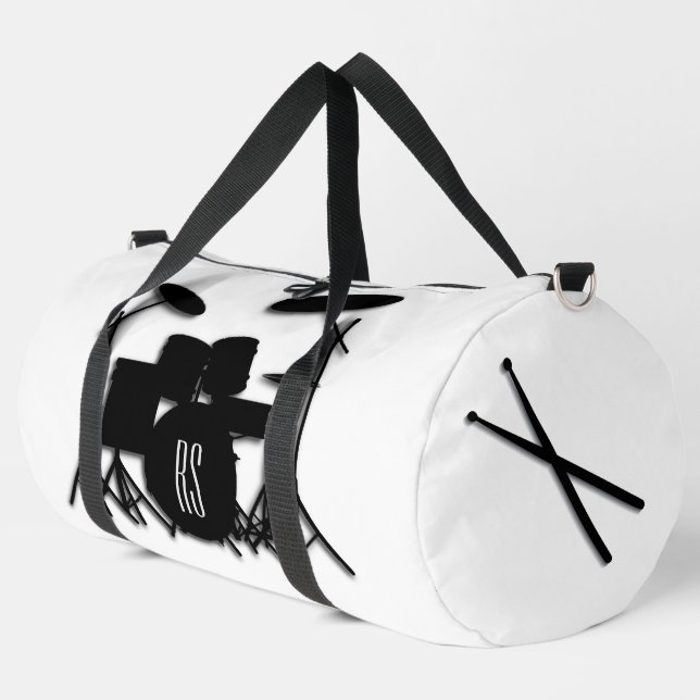 Monogramm-Schlagzeug-Set Duffle Bag (Linke Ecke)