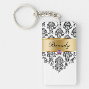 Monogramm-Schlüsselanhänger zwei Seiten Schlüsselanhänger