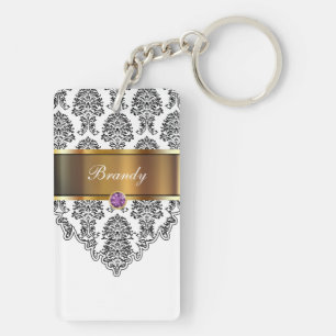 Monogramm-Schlüsselanhänger zwei Seiten Schlüsselanhänger