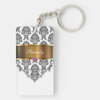 Monogramm-Schlüsselanhänger zwei Seiten Schlüsselanhänger