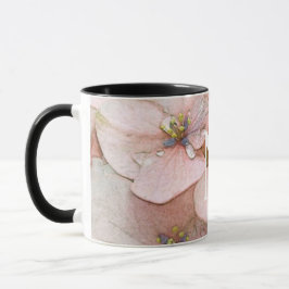 Monogramm Schöne Pfirsichfarben Blume Tasse