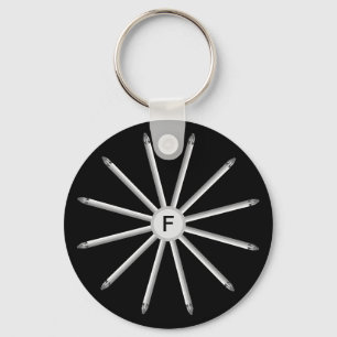 Monogramm - Schraubendreherbits - Stylisch Modern Schlüsselanhänger