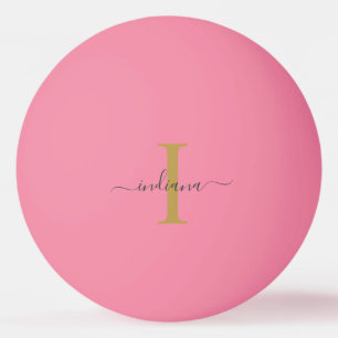 Monogramm Schrift Name Modern Modern Tischtennisball
