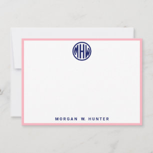 Monogramm Schriftart DIY BG Dankeskarte