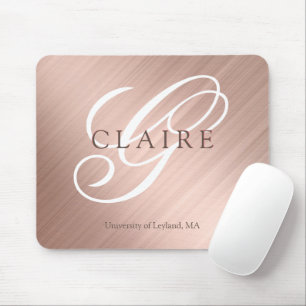 Monogramm Schulname Zurück zur Schule Mousepad