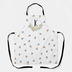 Monogramm-Schürze für Whimsikrobben und Honeycomb Schürze