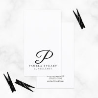 Monogramm Schwarz-Weiß-Elegant