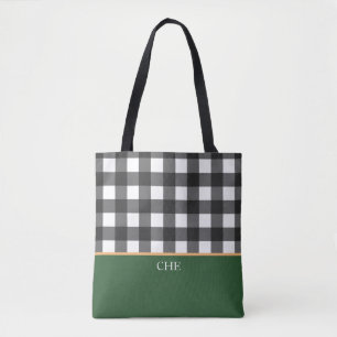Monogramm Schwarz-weiß grün überprüft