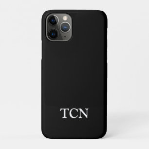 Monogramm Schwarz Weiß Minimalistisches Modernes  Case-Mate iPhone Hülle
