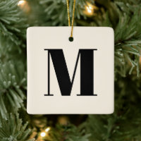 Monogramm schwarze Creme Brust erste Weihnachten