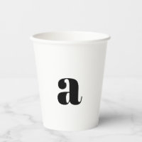 Monogramm Schwarzweiß-Brand Moderner Geburtstag