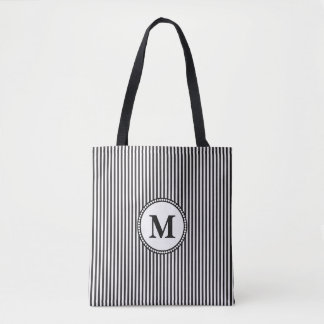Monogramm Schwarzweiß-Streifen