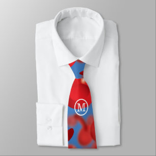 Monogramm schwebende Blutzellen Krawatte