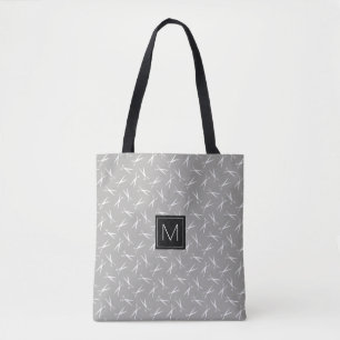 Monogramm Scissors Muster im Grau