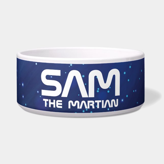 Monogramm-Serie: Dein Haustier Der Mars. Hübsches  Napf (Vorderseite)