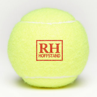 Monogramm SF rote BB Tennisbälle