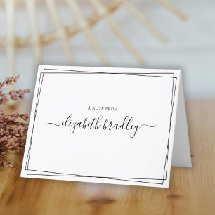 Monogramm-Signatur vom Schreibtisch der Karte