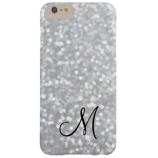 Monogramm-Silber-Schein iPhone 6 Plusfall Case-Mate iPhone Hülle (Rückseite)