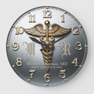 Monogramm Silver Doctor Medizinische Klinik Uhr