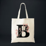 Monogramm Single Letter mit rosa Floral Sprays Tragetasche<br><div class="desc">Diese Tasche verfügt über ein Monogramm mit Single-Buchstaben mit rosa Blumensprays. Klicken Sie zum Personalisieren auf "Anpassen" und dann rechts auf "Text". Als Nächstes drücken Sie "Text bearbeiten". Sie können die Sprays mit Blumen so versetzen, wie Sie sie gewollt haben. Bitte wählen Sie einen Stil und eine farbige Tasche.</div>