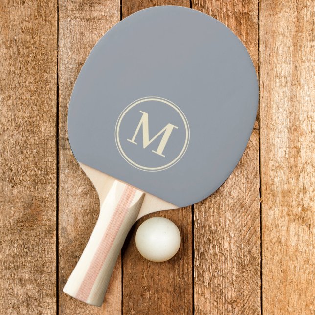 Monogramm Solid Dove Gray Farbe Tischtennis Schläger (Von Creator hochgeladen)