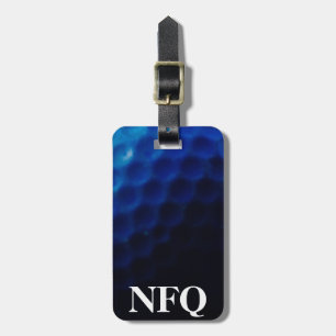 Monogramm-Sport-blaue Golfball-Gepäck-Reise Gepäckanhänger